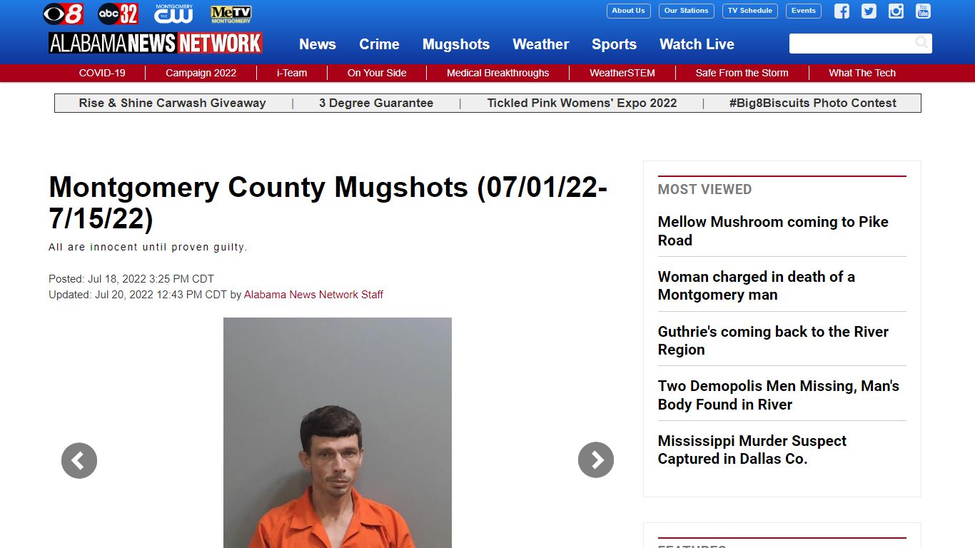 Montgomery County Mugshots (07/01/22-7/15/22) - Alabama News